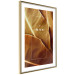 Poster Brown Leaf - stylish English text on background of golden leaves 123812 additionalThumb 6
