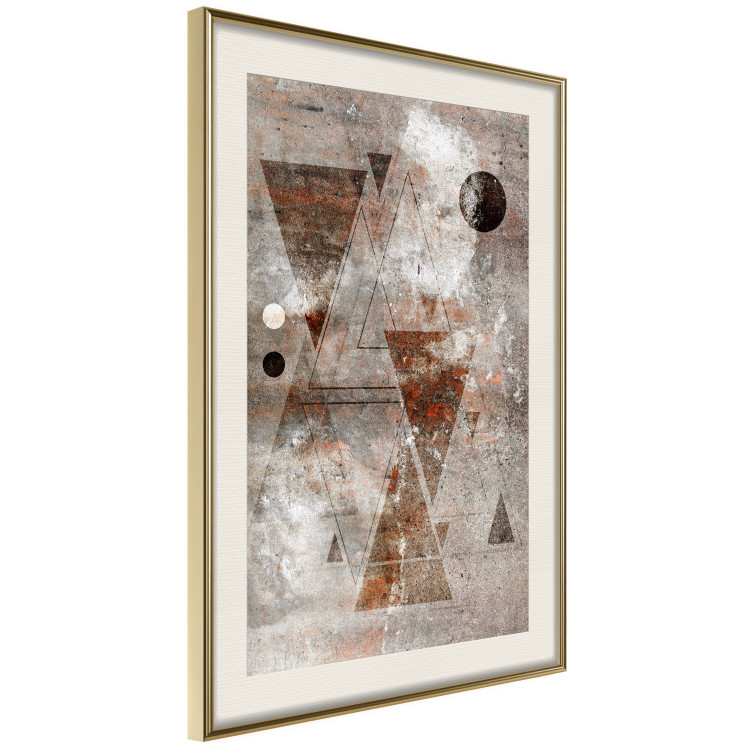 Poster Horoscope - concrete texture with abstract geometric figures 125412 additionalImage 2