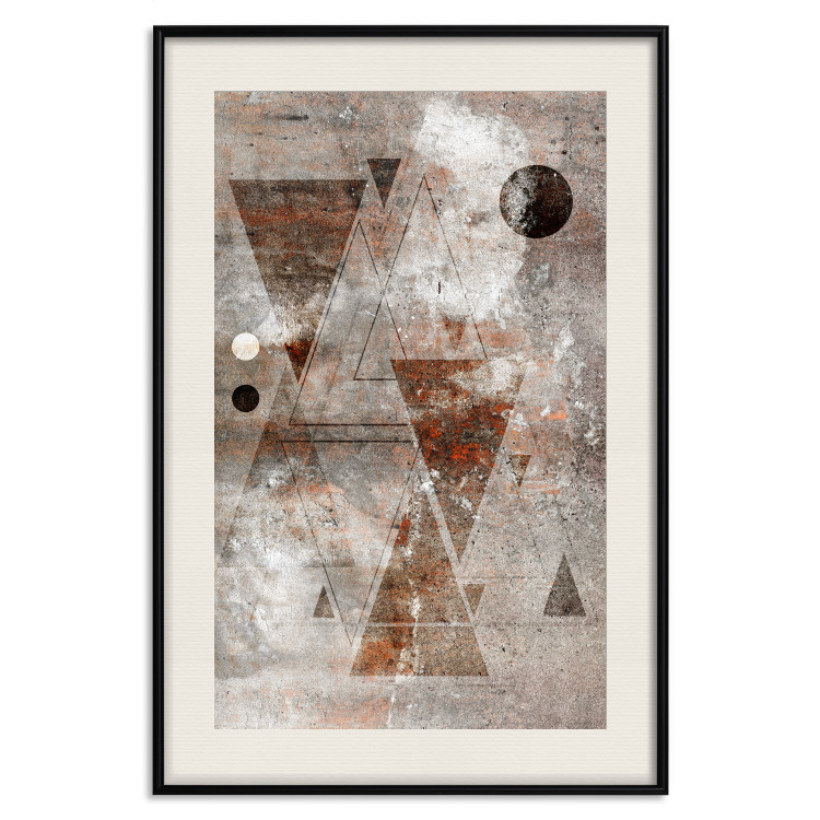 Poster Horoscope - concrete texture with abstract geometric figures 125412 additionalImage 18