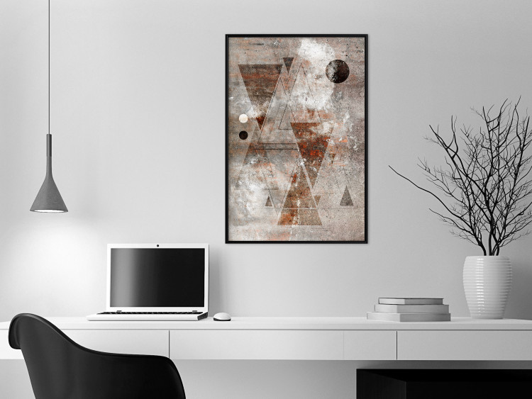 Poster Horoscope - concrete texture with abstract geometric figures 125412 additionalImage 5