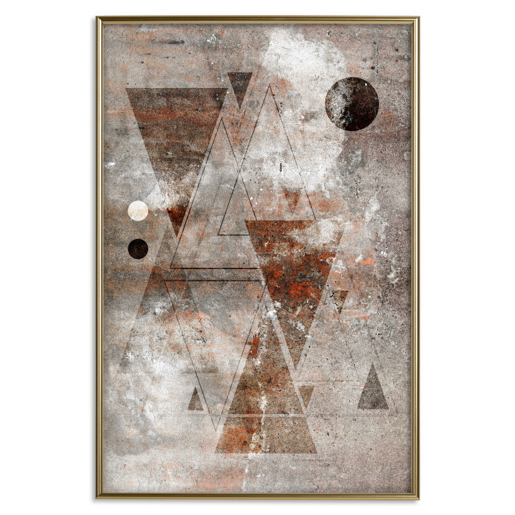 Poster Horoscope - concrete texture with abstract geometric figures 125412 additionalImage 20