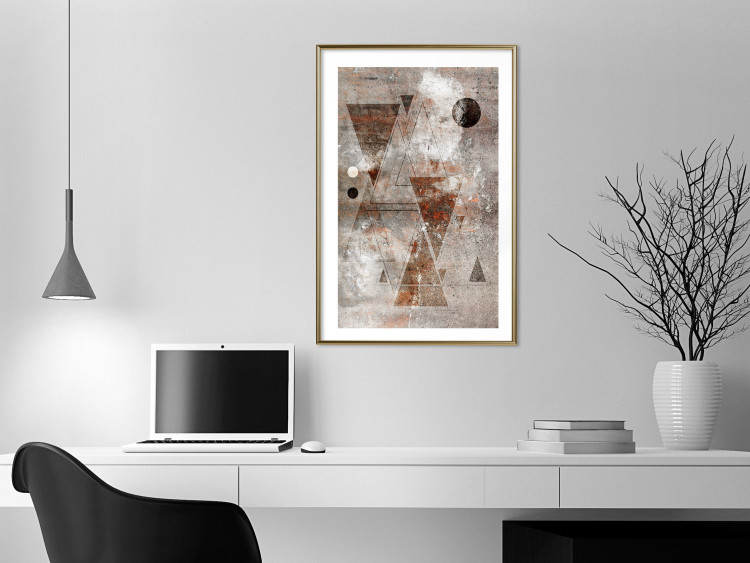 Poster Horoscope - concrete texture with abstract geometric figures 125412 additionalImage 15