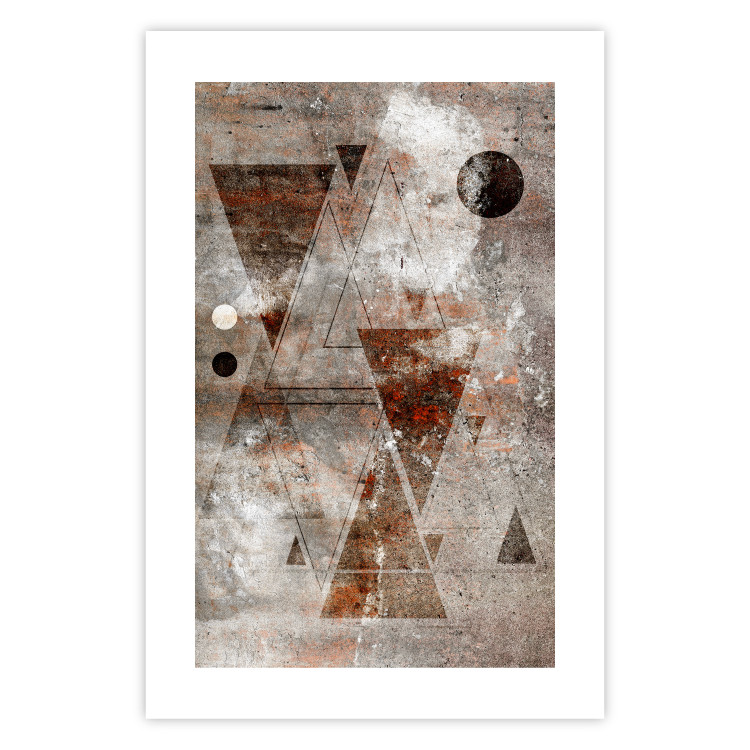 Poster Horoscope - concrete texture with abstract geometric figures 125412 additionalImage 25