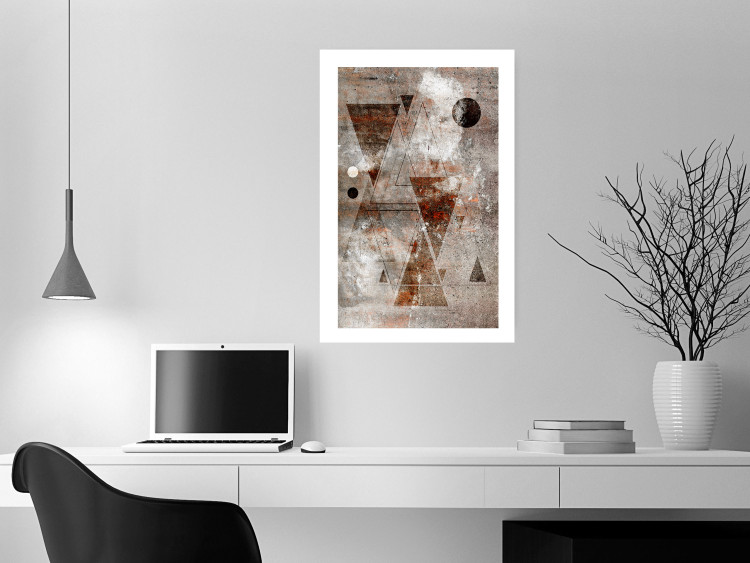 Poster Horoscope - concrete texture with abstract geometric figures 125412 additionalImage 2