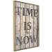 Wall Poster Retro: Time Is Now - English text on a background of retro-style boards 125712 additionalThumb 12