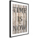 Wall Poster Retro: Time Is Now - English text on a background of retro-style boards 125712 additionalThumb 11