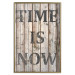 Wall Poster Retro: Time Is Now - English text on a background of retro-style boards 125712 additionalThumb 16