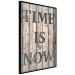 Wall Poster Retro: Time Is Now - English text on a background of retro-style boards 125712 additionalThumb 10