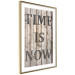 Wall Poster Retro: Time Is Now - English text on a background of retro-style boards 125712 additionalThumb 6
