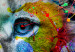 Canvas King of Kings (1-part) wide - futuristic lion on a black background 127912 additionalThumb 5