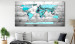Large canvas print World Map: Blue World II [Large Format] 128512 additionalThumb 6