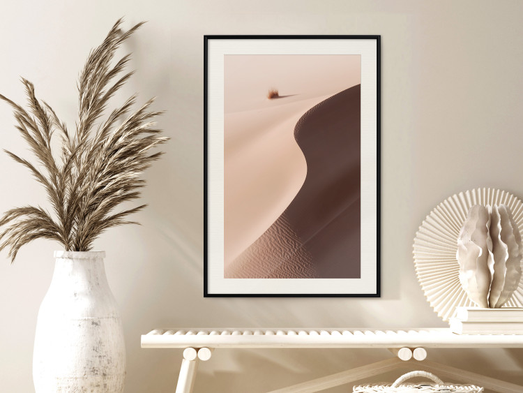 Poster Serpentine - serene landscape of sand dunes in the desert against brown grass 129512 additionalImage 24