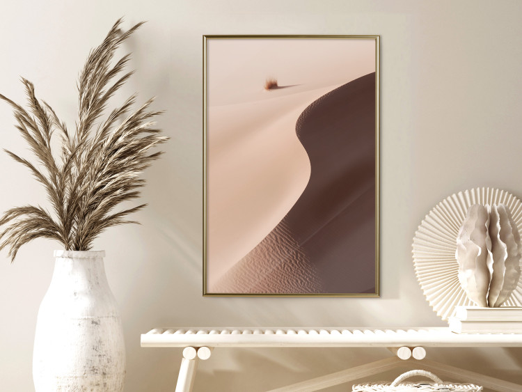 Poster Serpentine - serene landscape of sand dunes in the desert against brown grass 129512 additionalImage 7