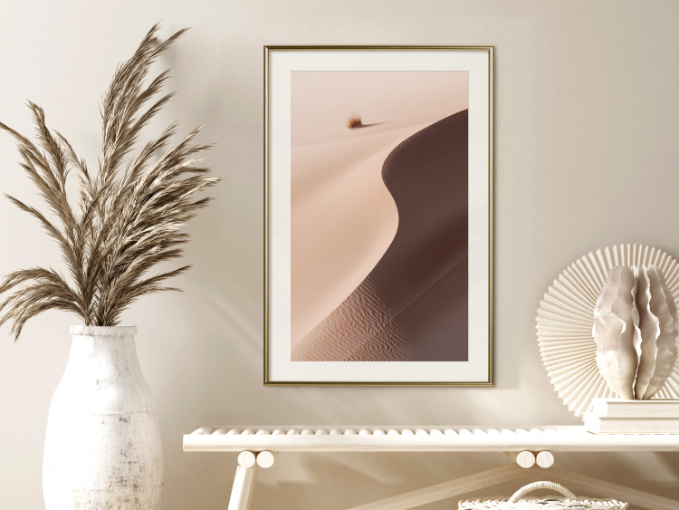 Poster Serpentine - serene landscape of sand dunes in the desert against brown grass 129512 additionalImage 22