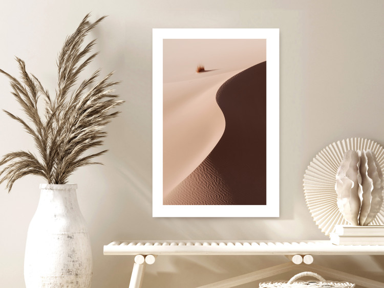 Poster Serpentine - serene landscape of sand dunes in the desert against brown grass 129512 additionalImage 3