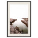 Wall Poster Rocky Harbor - landscape of rocky cliffs by water in mist 129612 additionalThumb 19