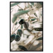 Poster Olive Orchard - trees with leaves and black fruits on light background 129712 additionalThumb 18