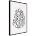 Poster Open Cone - black line art of a cone on a solid gray background 130812 additionalThumb 11