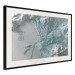Poster Blue Marseille - map with blue streets and visible mountains 131812 additionalThumb 2