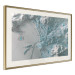 Poster Blue Marseille - map with blue streets and visible mountains 131812 additionalThumb 3