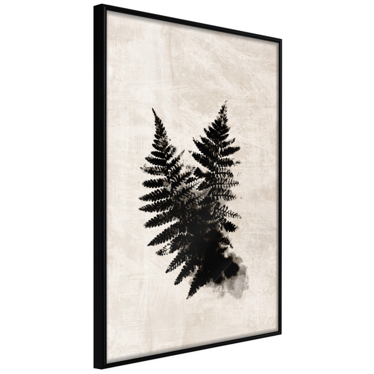 Wall Poster Fern Trace - dark plant composition on a beige textured background 134512 additionalImage 11
