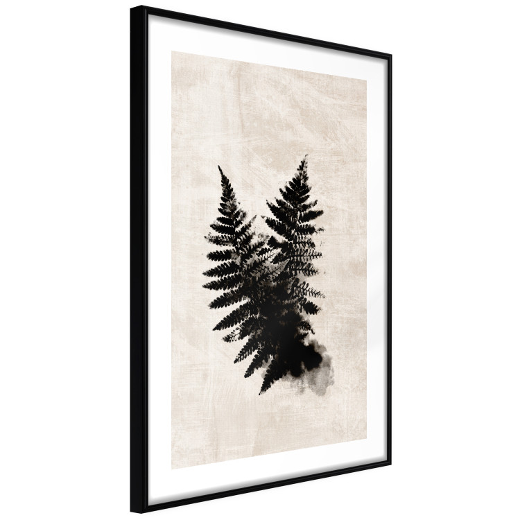 Wall Poster Fern Trace - dark plant composition on a beige textured background 134512 additionalImage 8