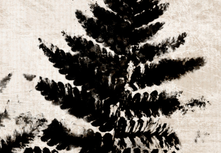 Wall Poster Fern Trace - dark plant composition on a beige textured background 134512 additionalImage 12