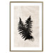 Wall Poster Fern Trace - dark plant composition on a beige textured background 134512 additionalThumb 20