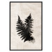 Wall Poster Fern Trace - dark plant composition on a beige textured background 134512 additionalThumb 26