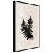 Wall Poster Fern Trace - dark plant composition on a beige textured background 134512 additionalThumb 2