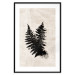 Wall Poster Fern Trace - dark plant composition on a beige textured background 134512 additionalThumb 22