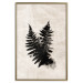 Wall Poster Fern Trace - dark plant composition on a beige textured background 134512 additionalThumb 18