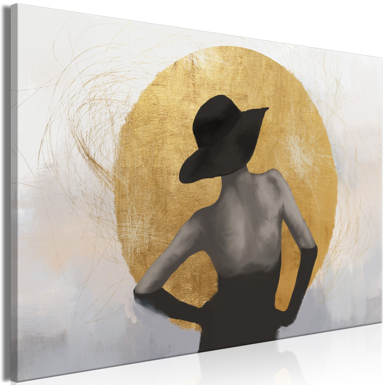 Canvas Under the Sun (1-piece) Wide - abstract woman with a hat 134912 additionalImage 2