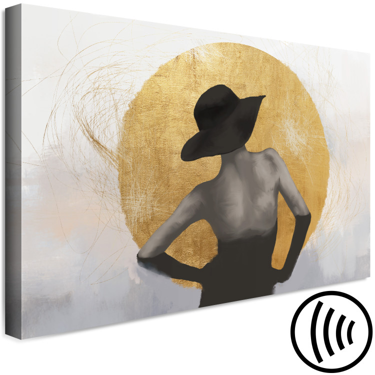 Canvas Under the Sun (1-piece) Wide - abstract woman with a hat 134912 additionalImage 6