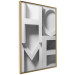 Poster Home in Grays - English texts with 3D effect on a light background 135512 additionalThumb 22