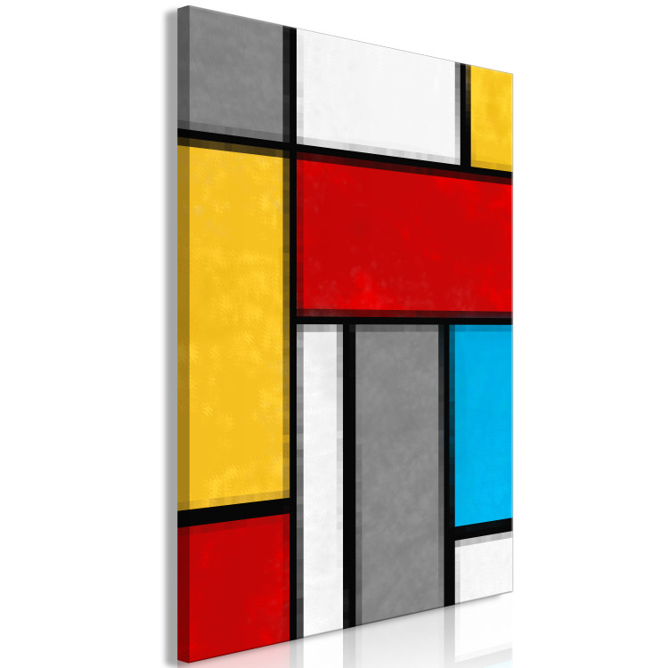 Canvas Mondriana composition - geometric pattern inspired by abstraction 135812 additionalImage 2