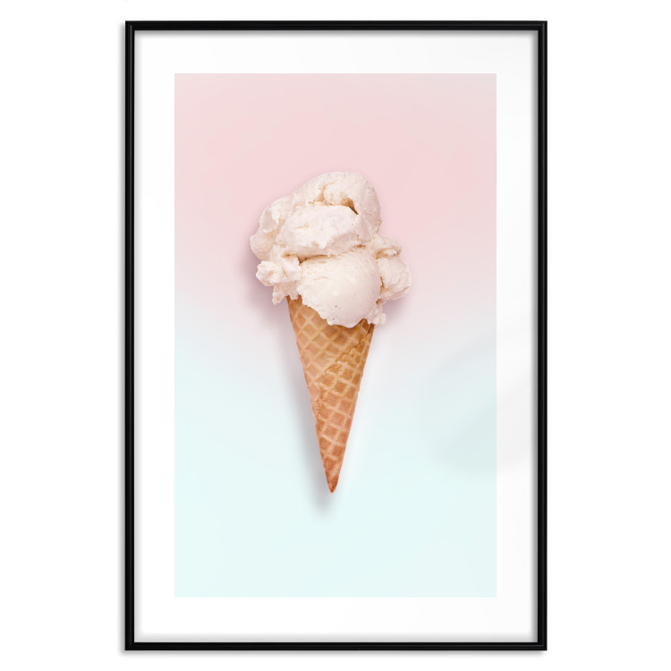 Poster Sweet Treats - summer composition with ice cream cone on a colorful background 135912 additionalImage 14