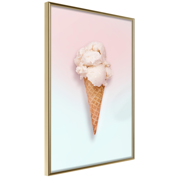 Poster Sweet Treats - summer composition with ice cream cone on a colorful background 135912 additionalImage 8