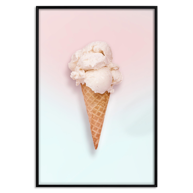 Poster Sweet Treats - summer composition with ice cream cone on a colorful background 135912 additionalImage 10