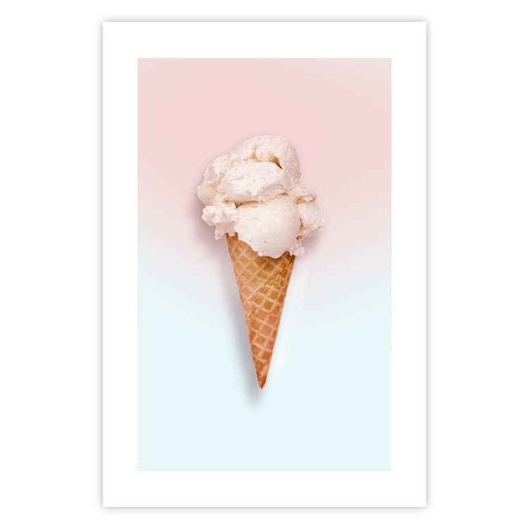 Poster Sweet Treats - summer composition with ice cream cone on a colorful background 135912 additionalImage 11