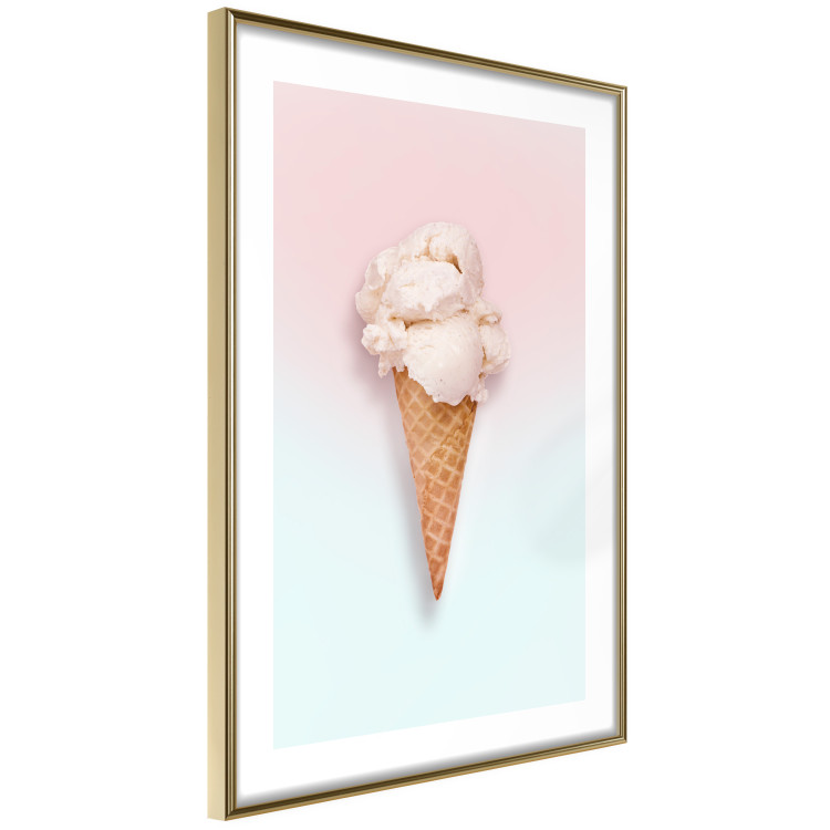 Poster Sweet Treats - summer composition with ice cream cone on a colorful background 135912 additionalImage 2