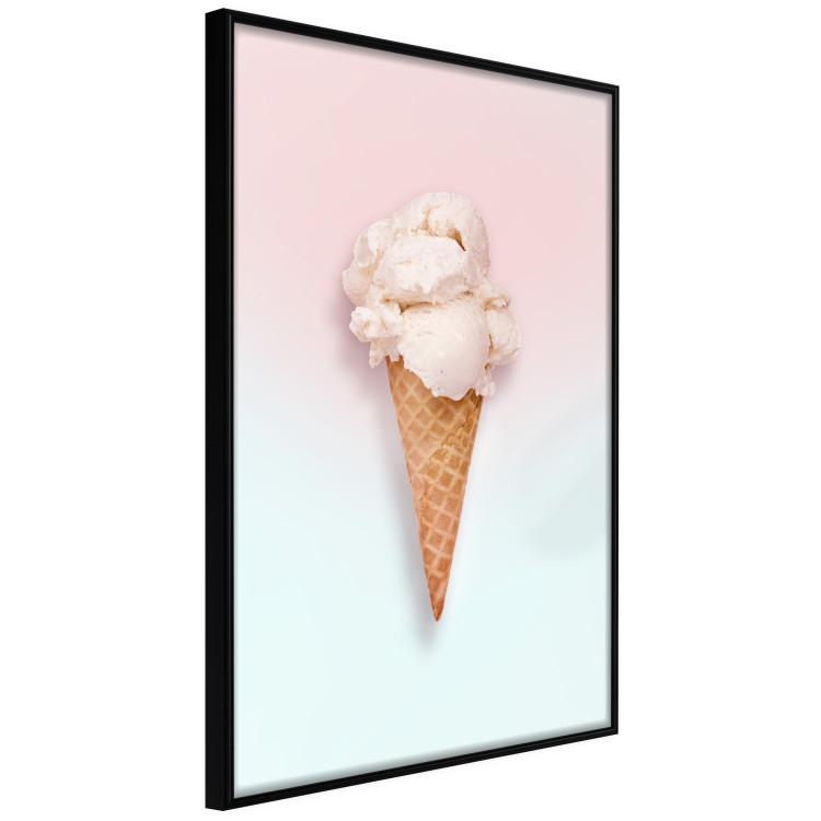 Poster Sweet Treats - summer composition with ice cream cone on a colorful background 135912 additionalImage 3