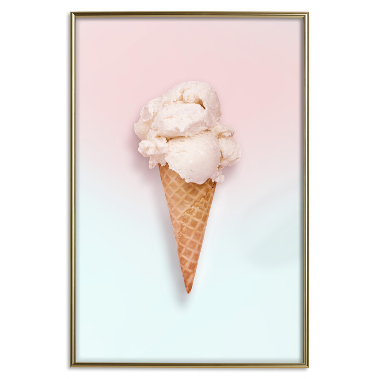 Poster Sweet Treats - summer composition with ice cream cone on a colorful background 135912 additionalImage 9