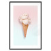 Poster Sweet Treats - summer composition with ice cream cone on a colorful background 135912 additionalThumb 14