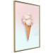Poster Sweet Treats - summer composition with ice cream cone on a colorful background 135912 additionalThumb 8