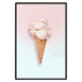 Poster Sweet Treats - summer composition with ice cream cone on a colorful background 135912 additionalThumb 10