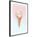 Poster Sweet Treats - summer composition with ice cream cone on a colorful background 135912 additionalThumb 4