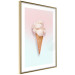 Poster Sweet Treats - summer composition with ice cream cone on a colorful background 135912 additionalThumb 2