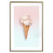 Poster Sweet Treats - summer composition with ice cream cone on a colorful background 135912 additionalThumb 13
