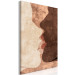 Canvas Art Print Otherworldly Kiss (1-piece) Vertical - kiss in boho motif 136012 additionalThumb 2